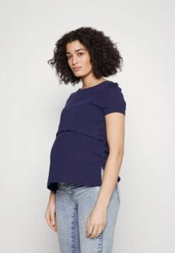 Maternity Long Tee- T-Shirt Basic - Dark Blue