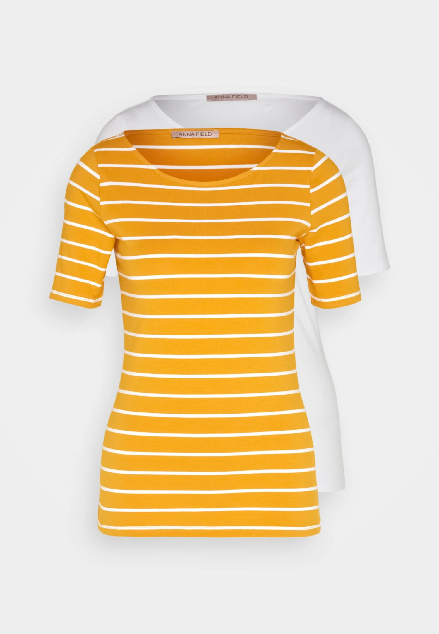 Anna Field T-Shirt Print - Dark Yellow/White 6 Anna Field T-Shirt Print - Dark Yellow/White - Afbeelding 6