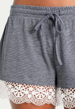 Anna Field Sarah Short Pj Set- Pyjama - Off-White/Dark Blue -Anna Field Winkel 6f89a2a5cdf84a3c8c843968bd01c00e