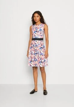 Anna Field Jurk - Beige/Blue/Pink