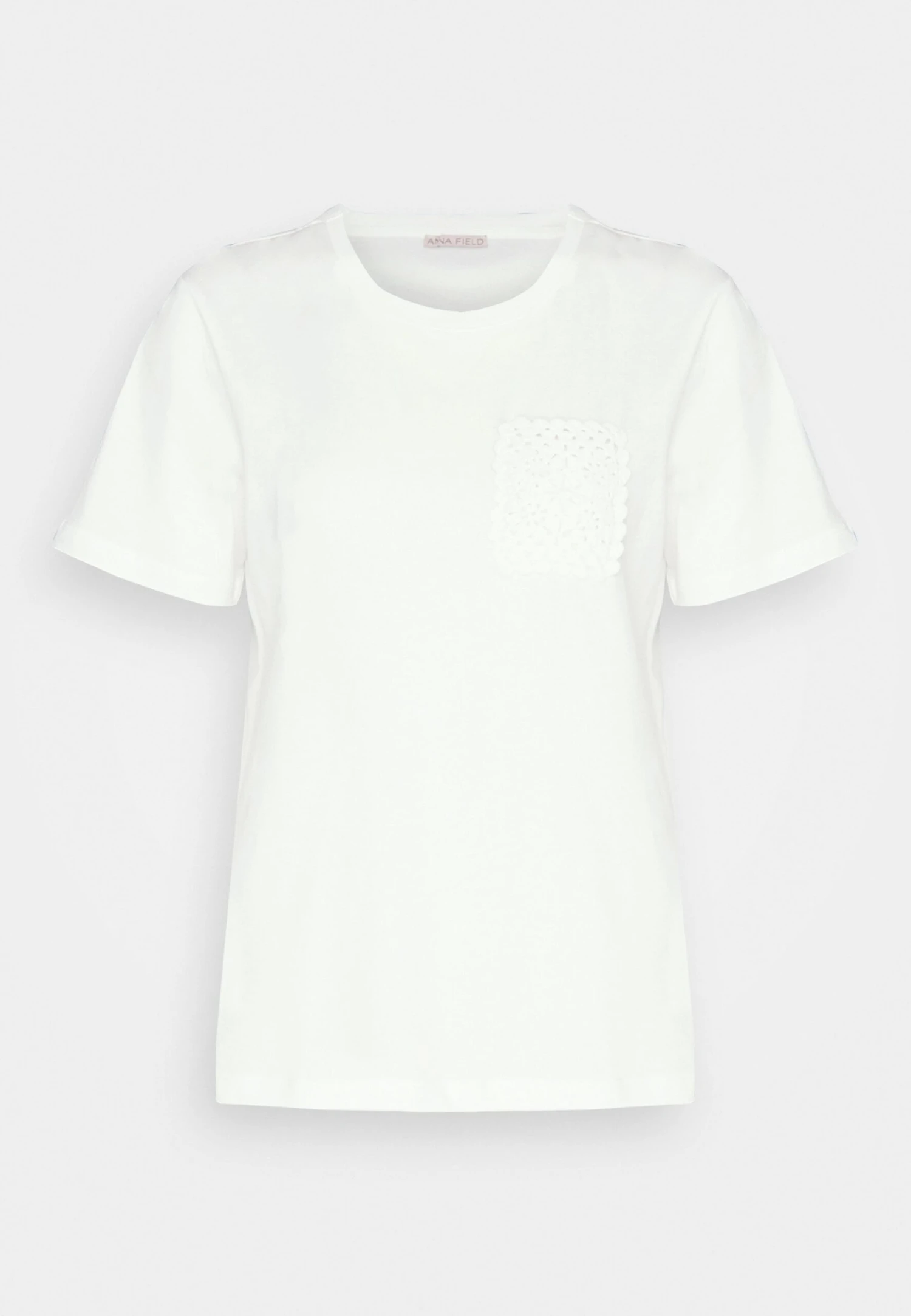 Anna Field T-Shirt Basic - Off White 4 Anna Field T-Shirt Basic - Off White - Afbeelding 4