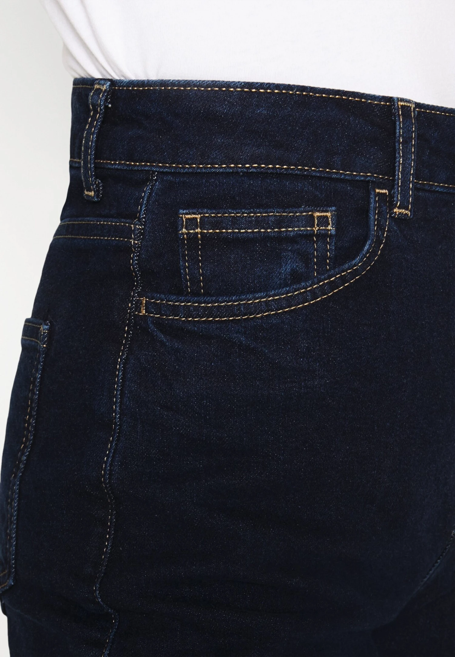 Flared Jeans - Dark Blue Denim 6 Flared Jeans - Dark Blue Denim - Afbeelding 6