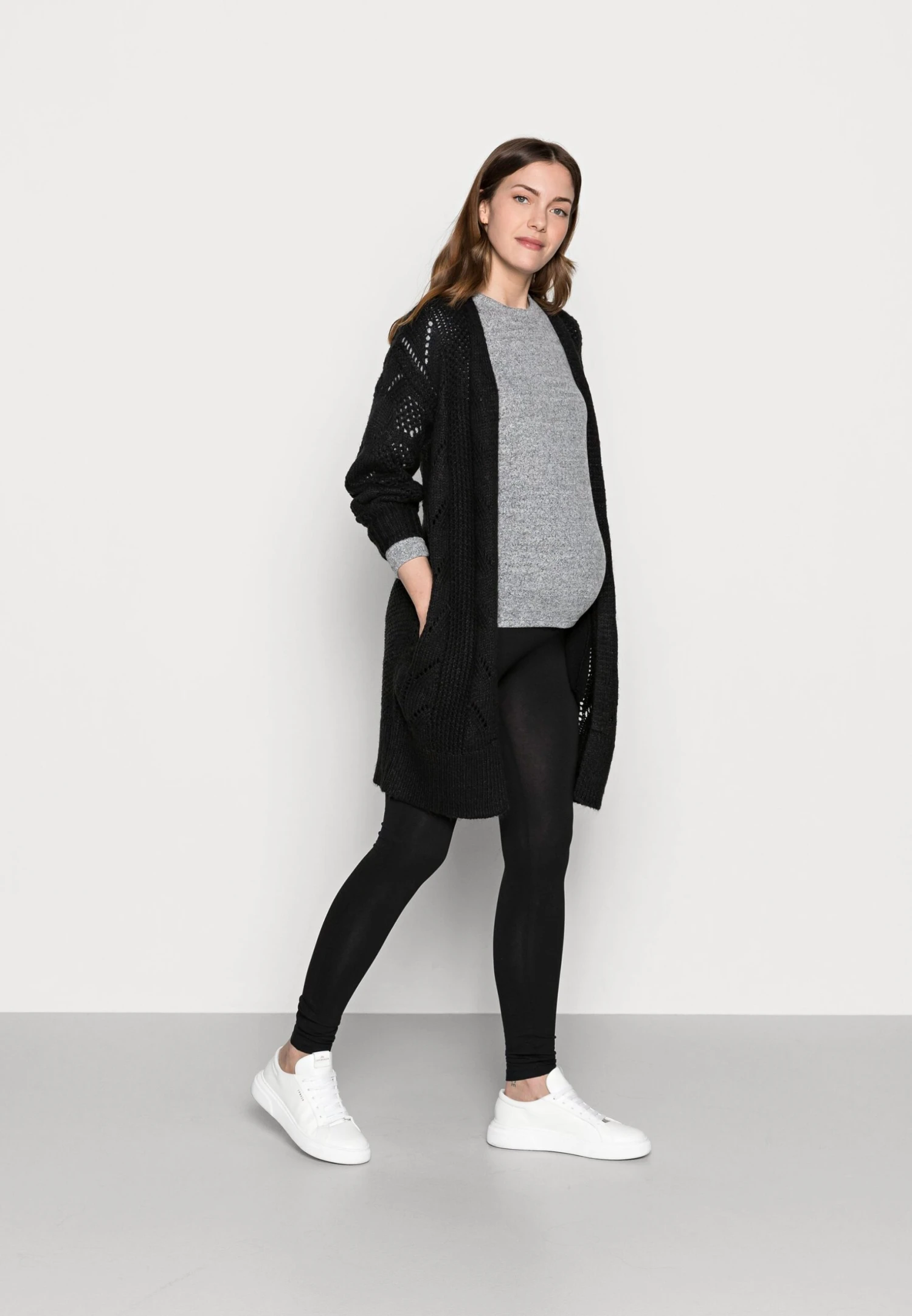 Leggings Maternity - Legging - Grey/Black 1 Leggings Maternity - Legging - Grey/Black