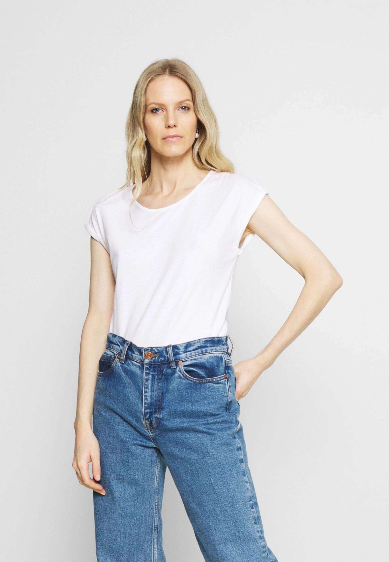 Anna Field 3 Pack - T-Shirt Basic - Black/White/Mottled Light Grey 2 Anna Field 3 Pack - T-Shirt Basic - Black/White/Mottled Light Grey - Afbeelding 2