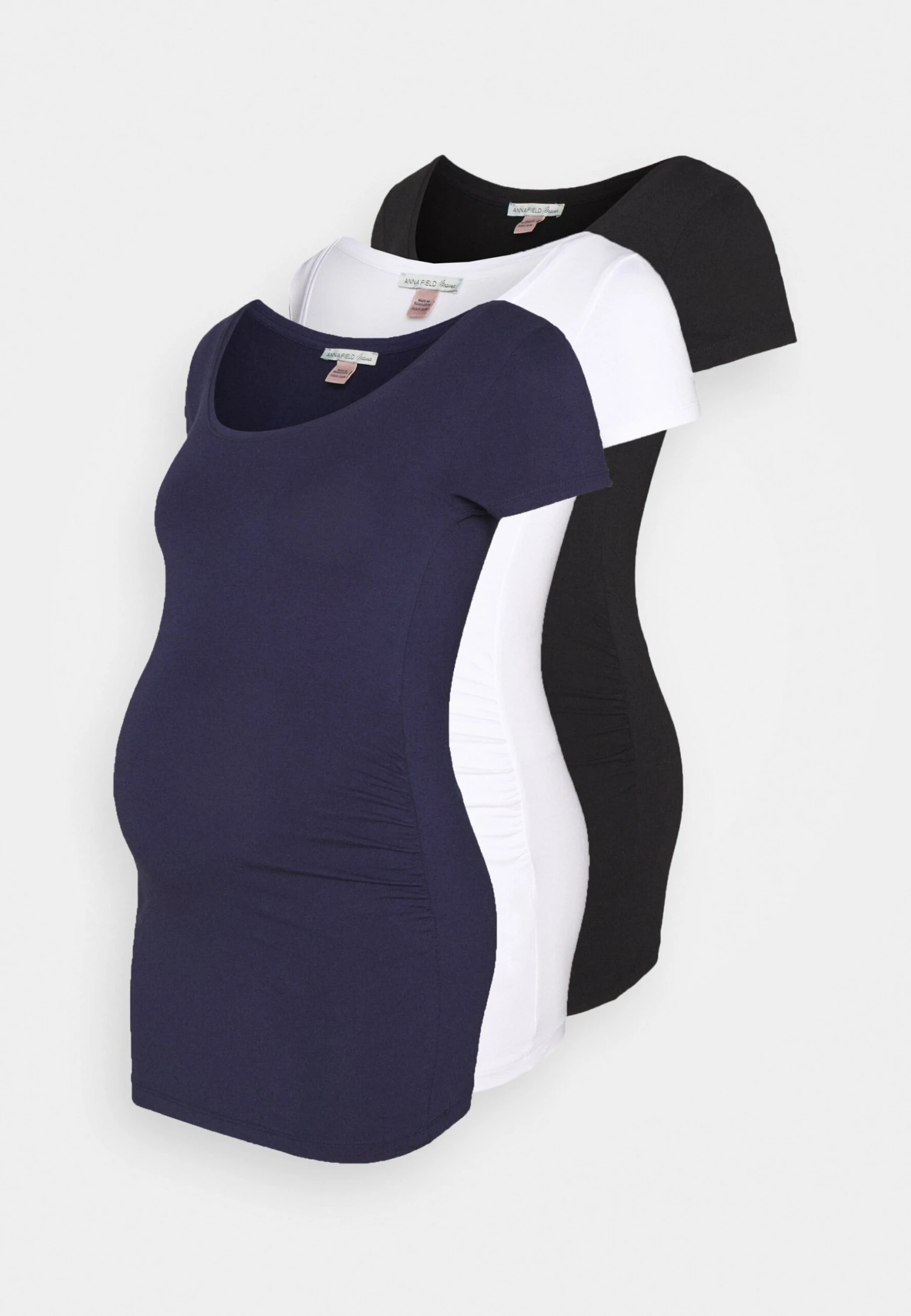 3Er Pack - T-Shirt Basic - White/Dark Blue/Black 1 3Er Pack - T-Shirt Basic - White/Dark Blue/Black