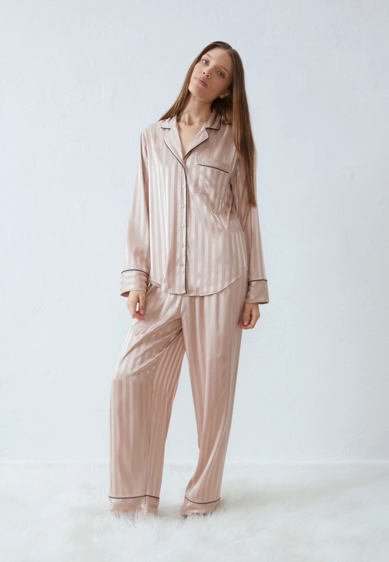 Anna Field SET - Pyjama - Beige 1 Anna Field SET - Pyjama - Beige