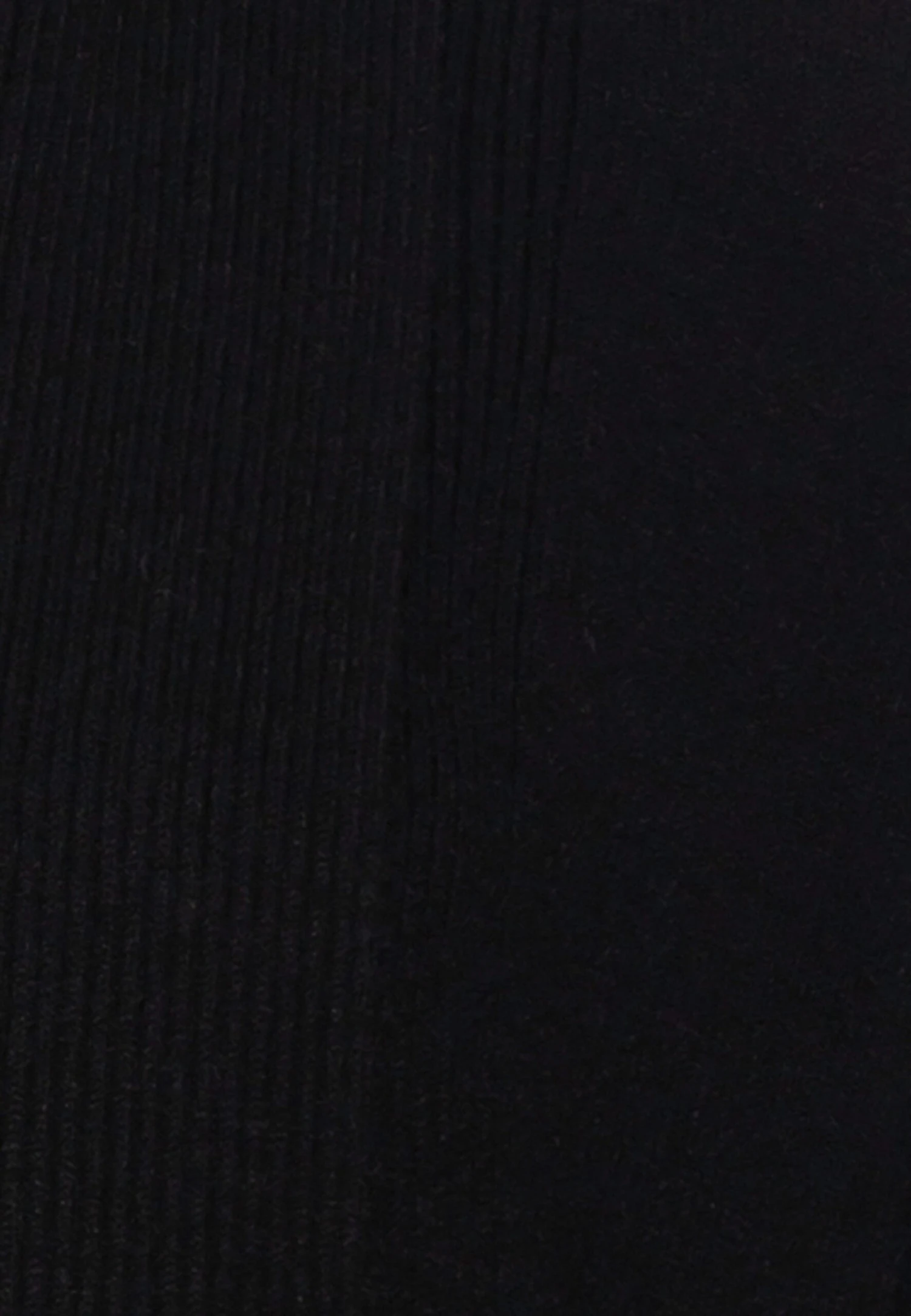 Anna Field Ribbed Fold Collar - Vest - Black 3 Anna Field Ribbed Fold Collar - Vest - Black - Afbeelding 3