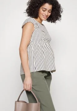 Maternity Baby Doll Nursing Tee- T-Shirt Print -Dark Blue/Off-White -Anna Field Winkel 84deaaa847f54f1f85ddd28347a732f0