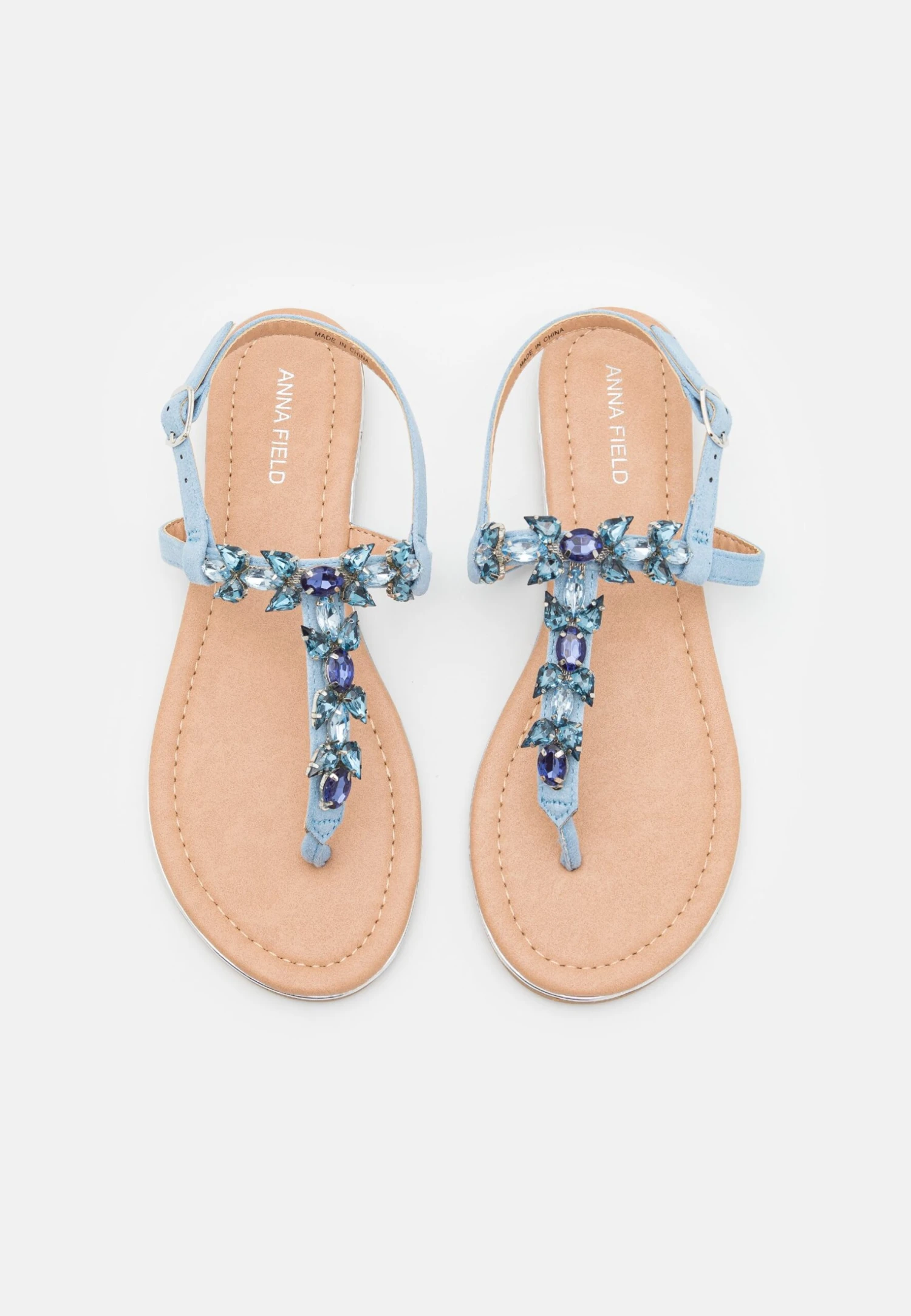 Anna Field Teensandalen - Light Blue 6 Anna Field Teensandalen - Light Blue - Afbeelding 6