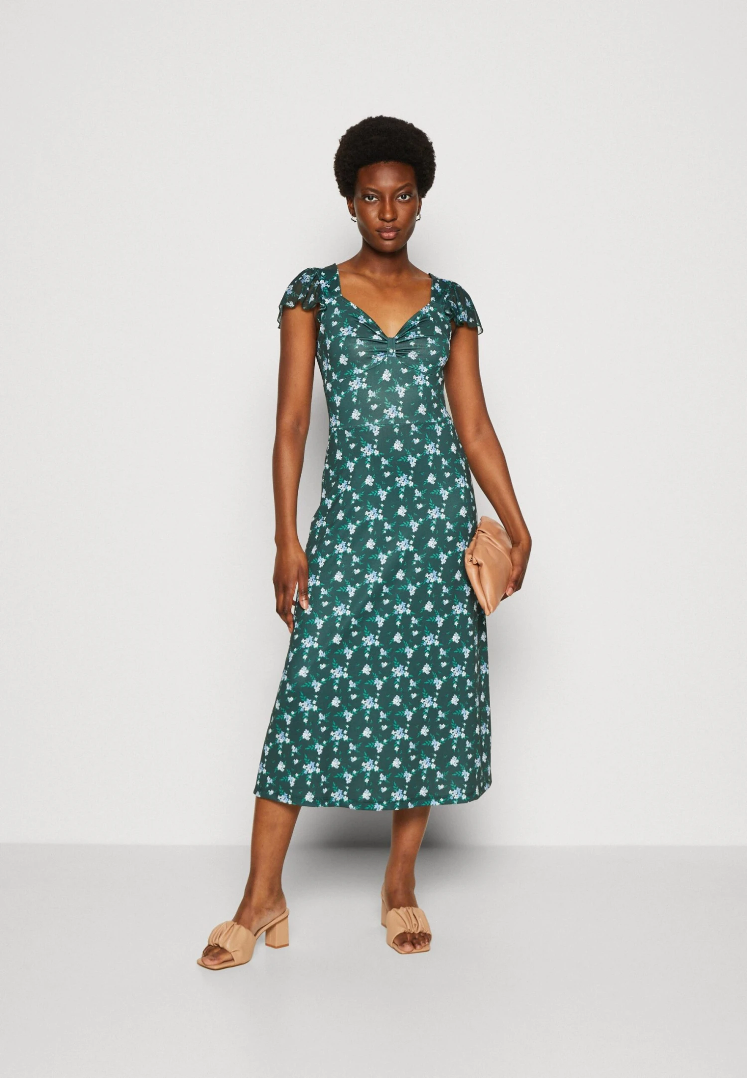 Anna Field Jerseyjurk - Green/Multi Coloured 2 Anna Field Jerseyjurk - Green/Multi Coloured - Afbeelding 2