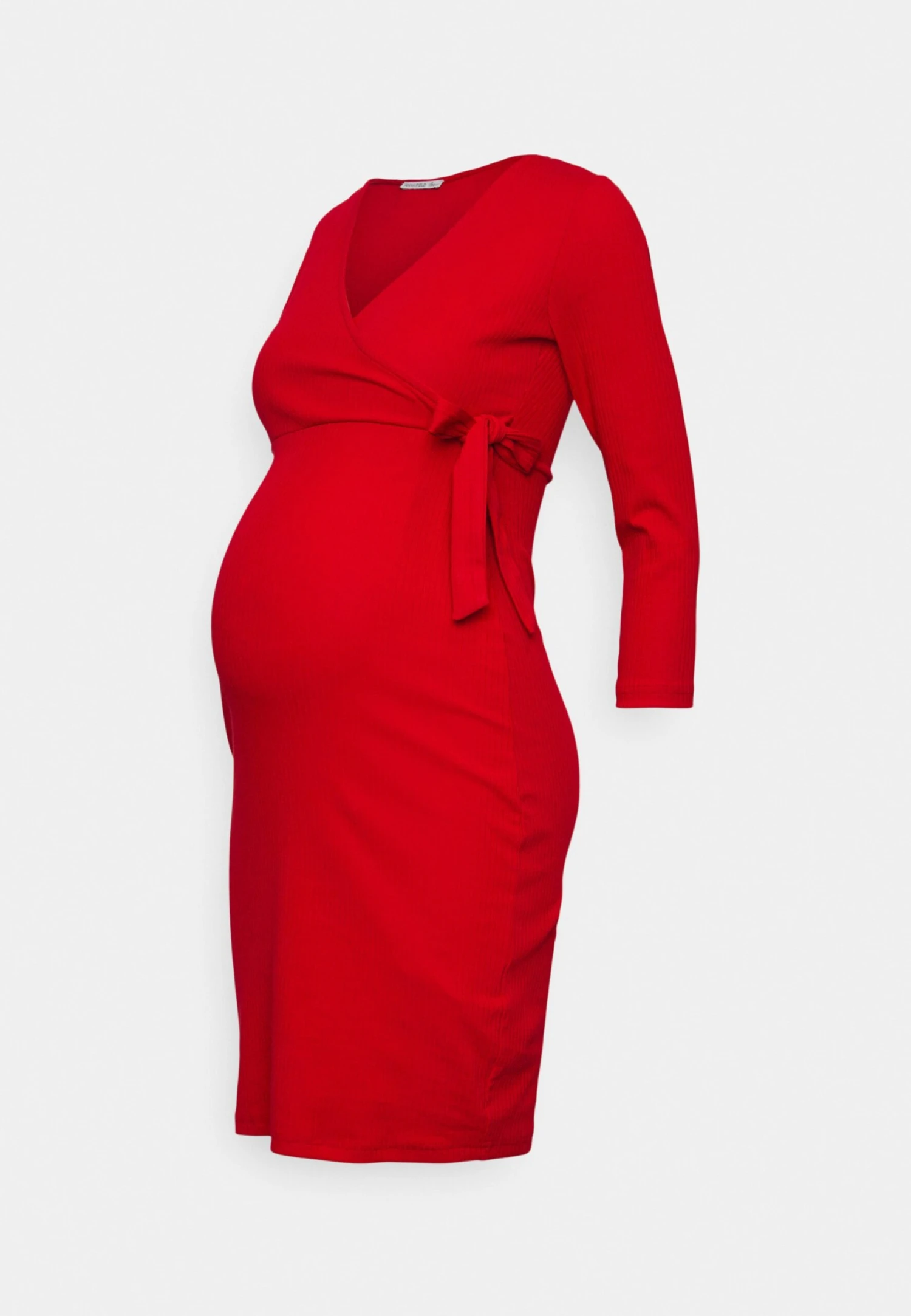 Wrapped Dress - Jerseyjurk - Red 4 Wrapped Dress - Jerseyjurk - Red - Afbeelding 4