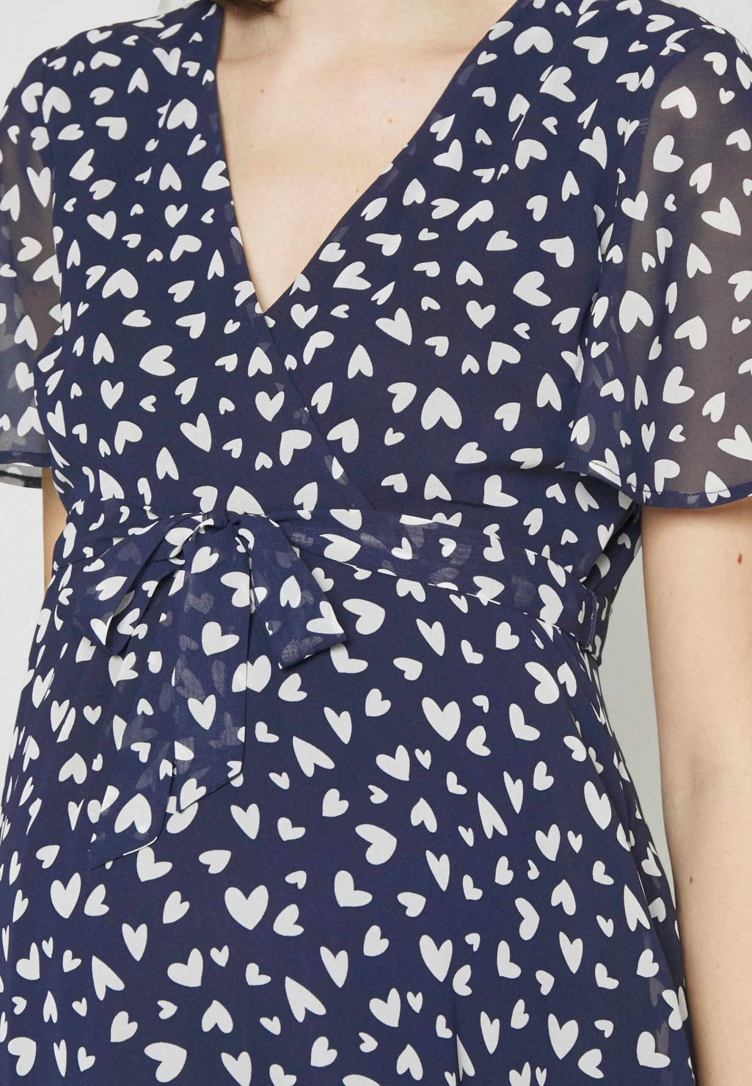 Jurk - Dark Blue/White 5 Jurk - Dark Blue/White - Afbeelding 5