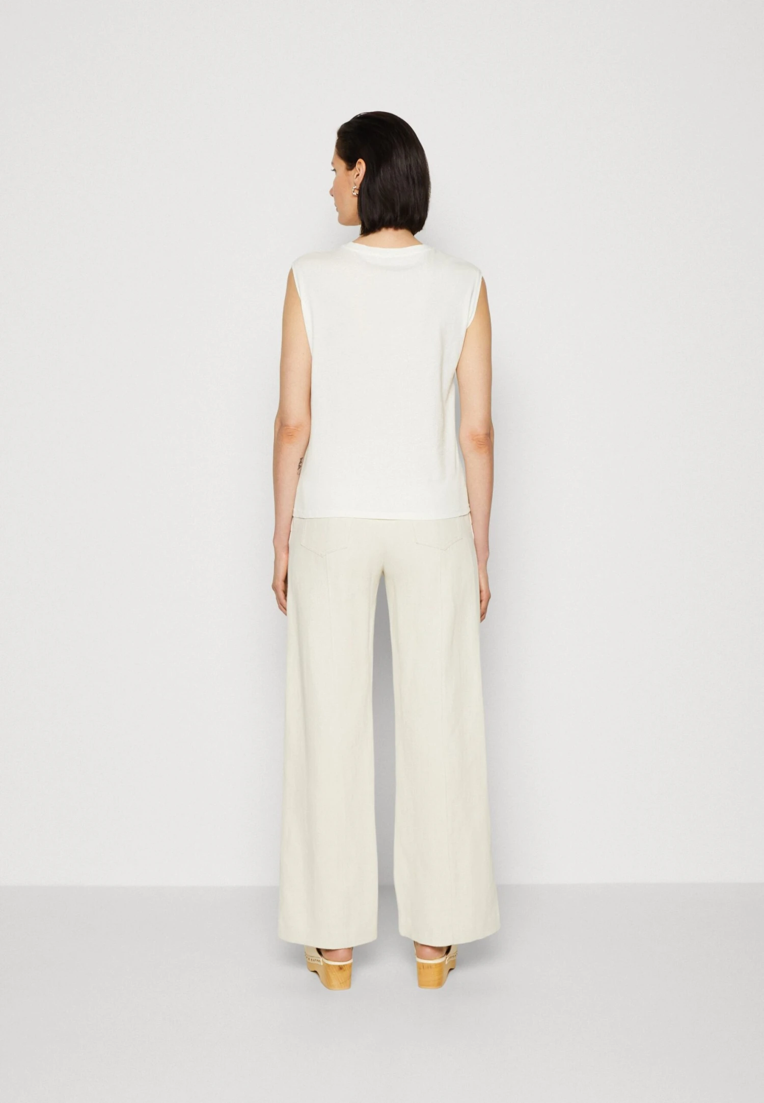 Anna Field T-Shirt Basic - Off-White 3 Anna Field T-Shirt Basic - Off-White - Afbeelding 3