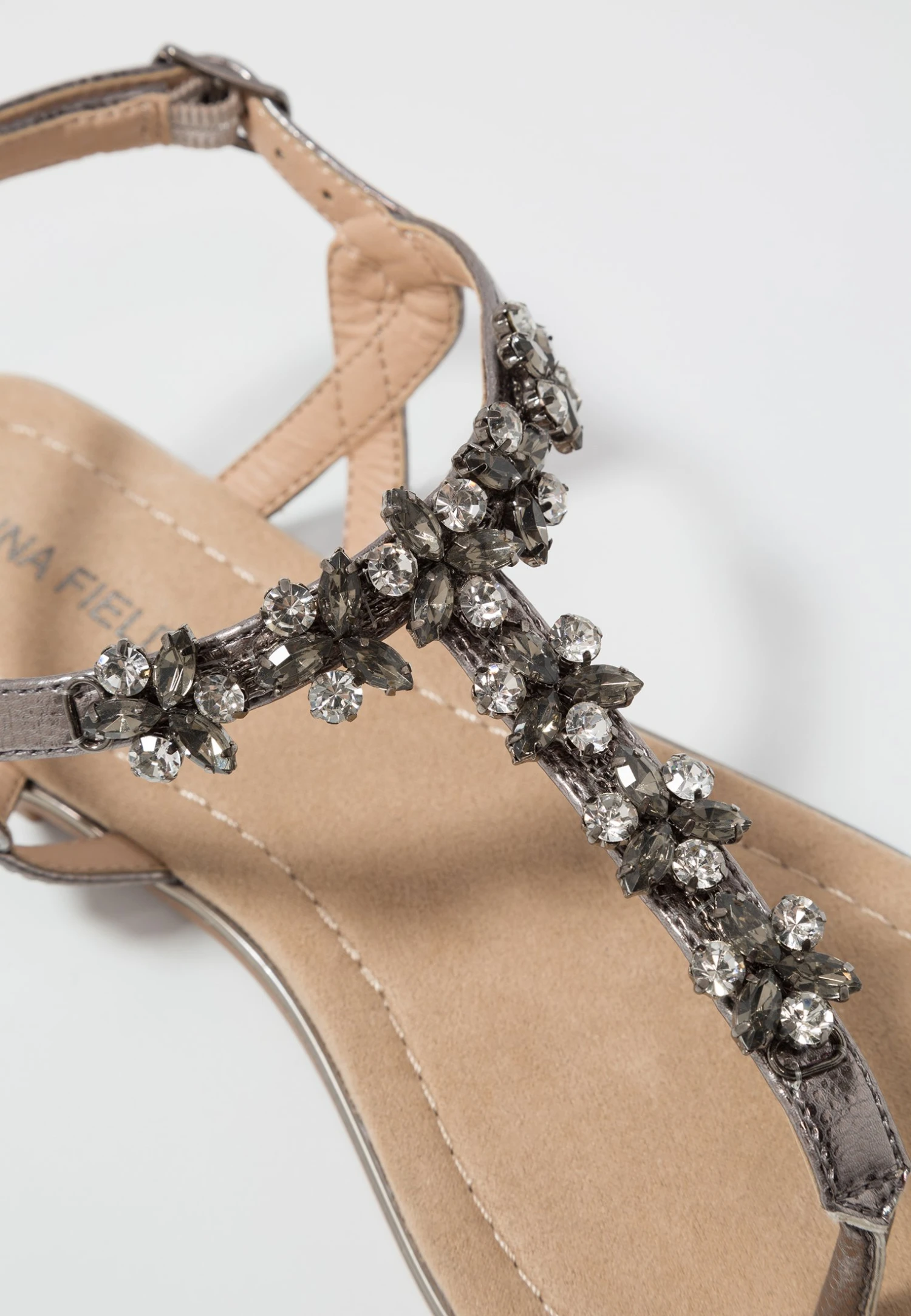 Anna Field Teensandalen - Gunmetall 3 Anna Field Teensandalen - Gunmetall - Afbeelding 3