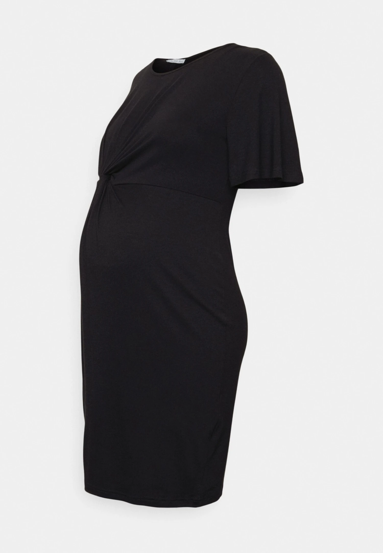 Sleeves Mini Dress- Jerseyjurk - Black 5 Sleeves Mini Dress- Jerseyjurk - Black - Afbeelding 5