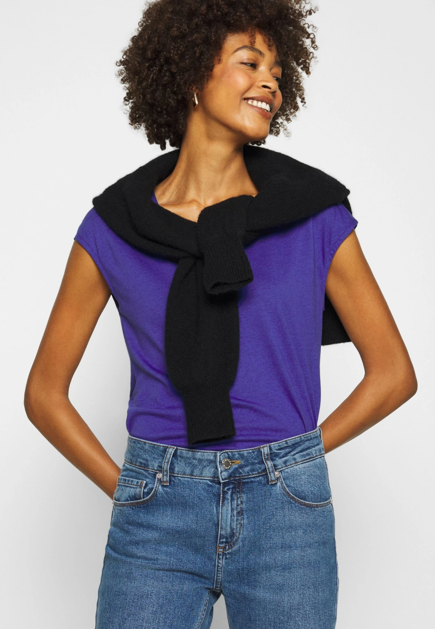 Anna Field T-Shirt Basic - Clematis Blue 4 Anna Field T-Shirt Basic - Clematis Blue - Afbeelding 4