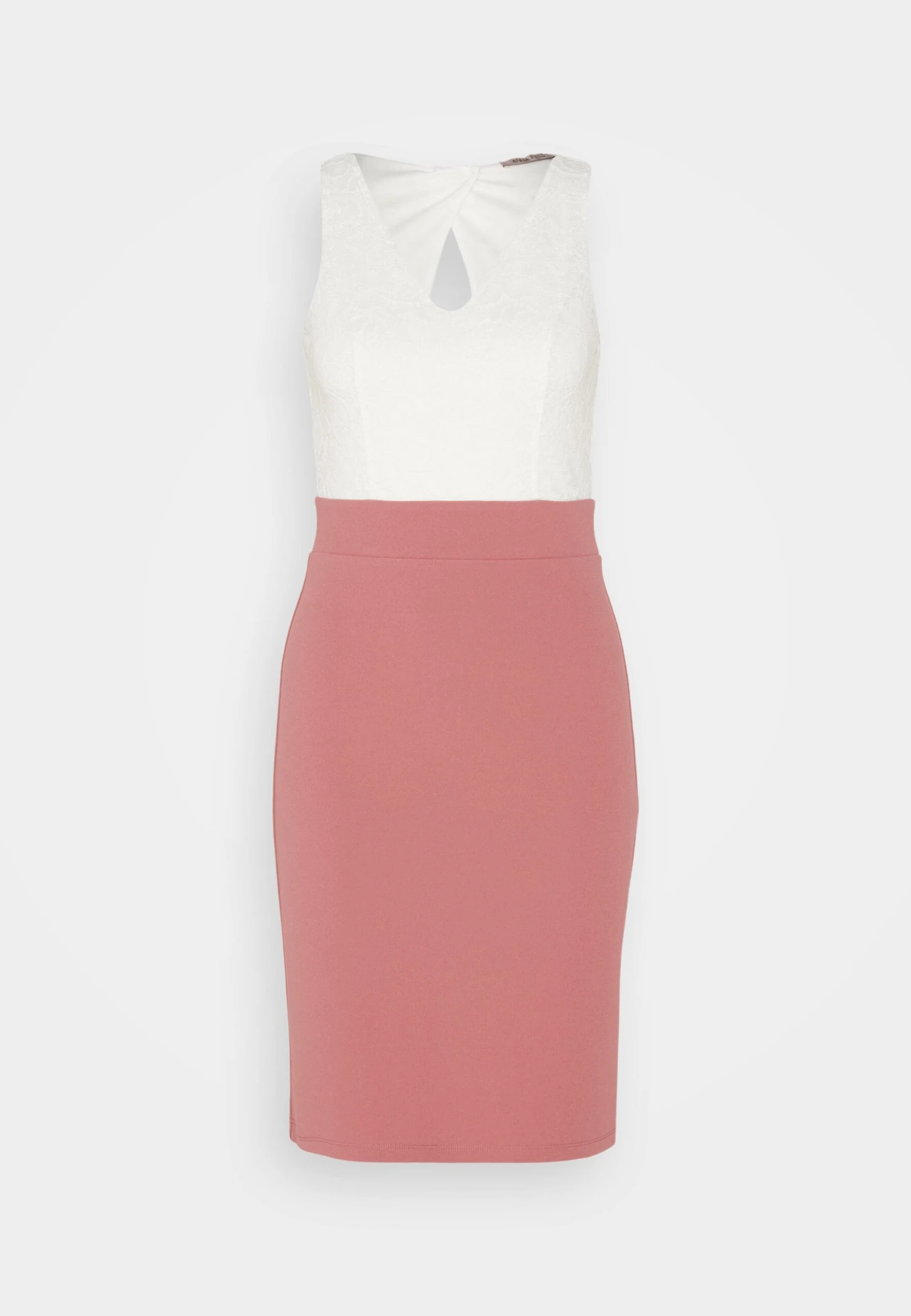 Anna Field Jerseyjurk - White/Pink 5 Anna Field Jerseyjurk - White/Pink - Afbeelding 5