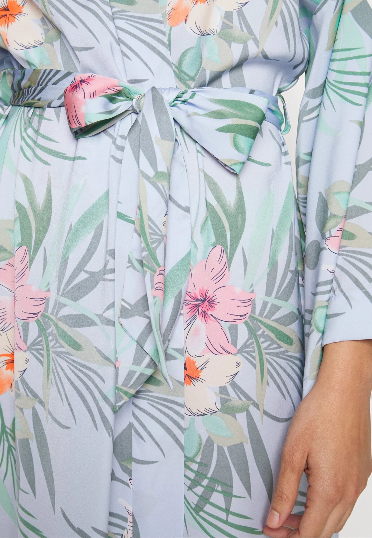 Anna Field Floral Robe - Badjas - Blue 6 Anna Field Floral Robe - Badjas - Blue - Afbeelding 6