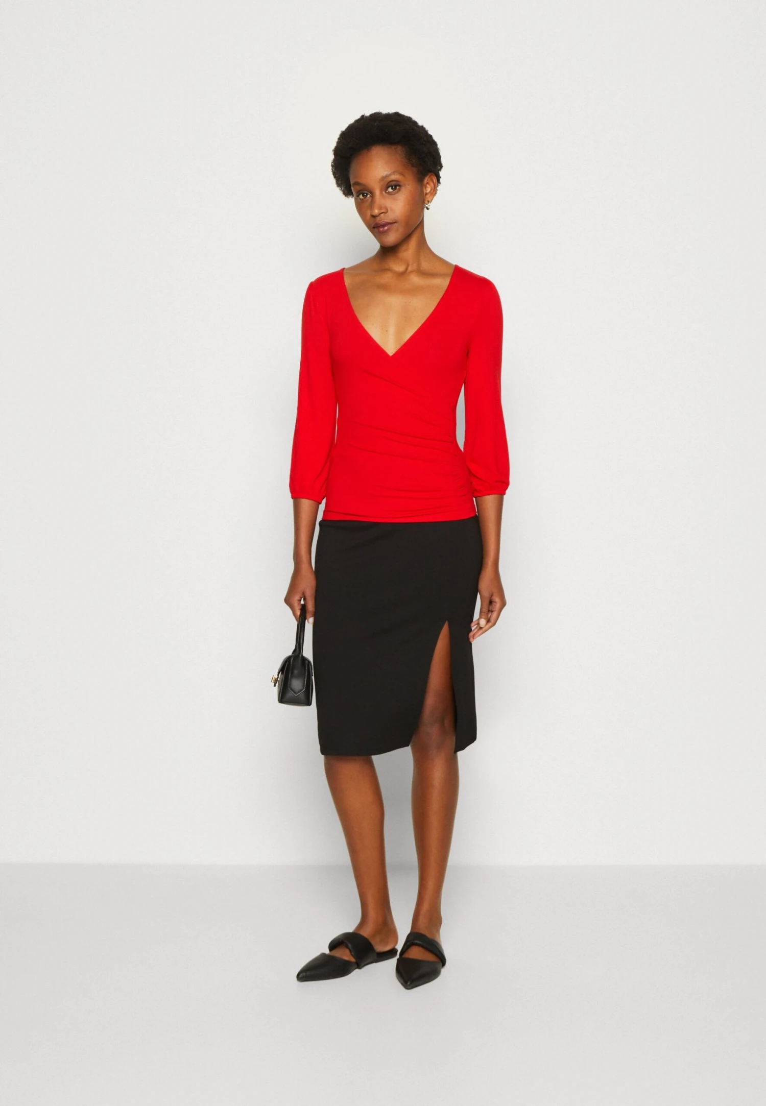 Anna Field Longsleeve - Red 2 Anna Field Longsleeve - Red - Afbeelding 2