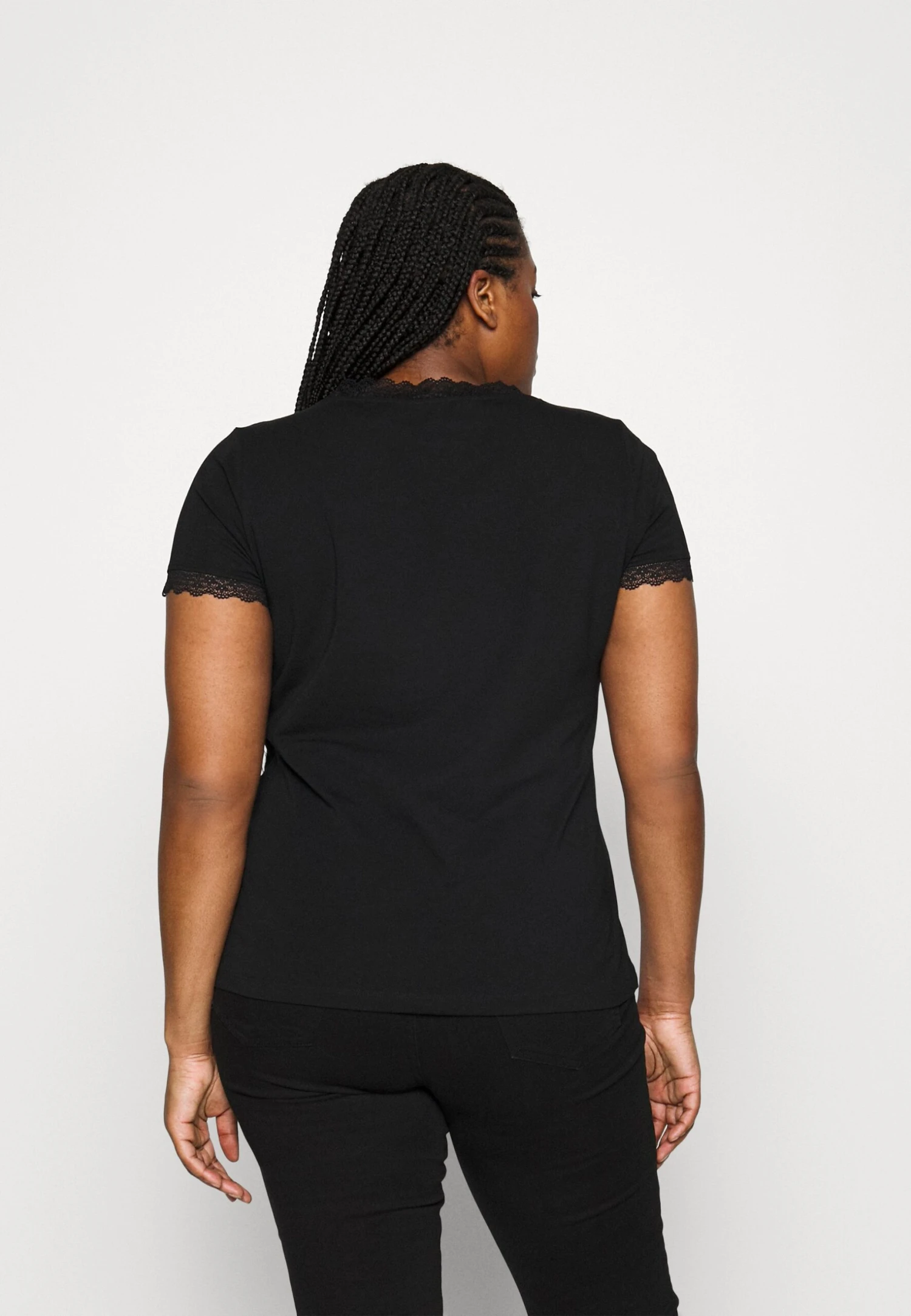 Plus Size - T-Shirt Print - Black 3 Plus Size - T-Shirt Print - Black - Afbeelding 3