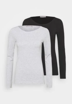 Anna Field 2 Pack - Longsleeve - Black/Mottled Grey