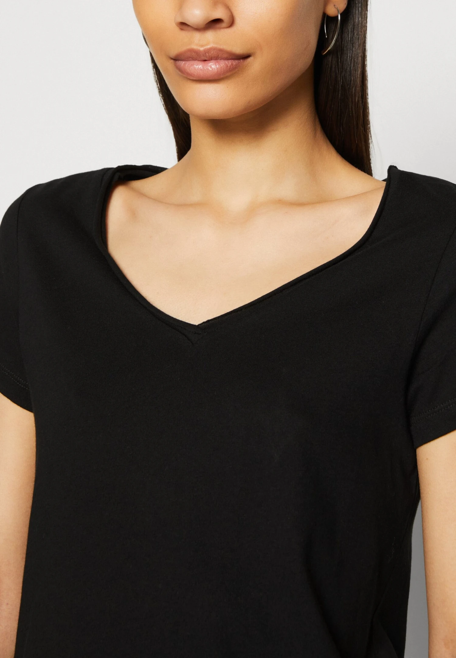 Anna Field 3 Pack- T-Shirt Basic - Black/White/Mottled Light Grey 8 Anna Field 3 Pack- T-Shirt Basic - Black/White/Mottled Light Grey - Afbeelding 8