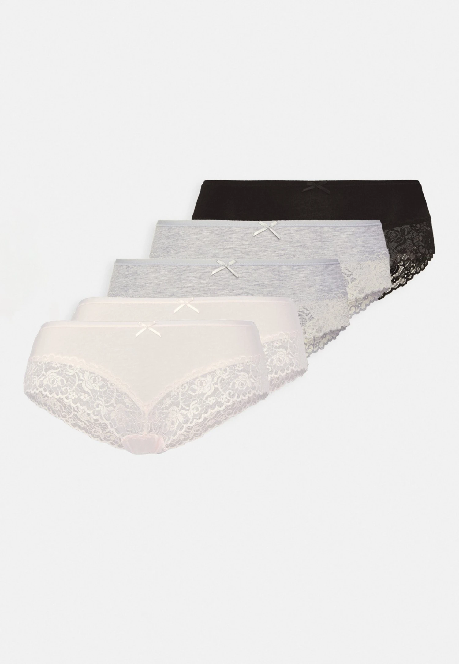 Anna Field 5 Pack - Slip - Grey/Pink 1 Anna Field 5 Pack - Slip - Grey/Pink