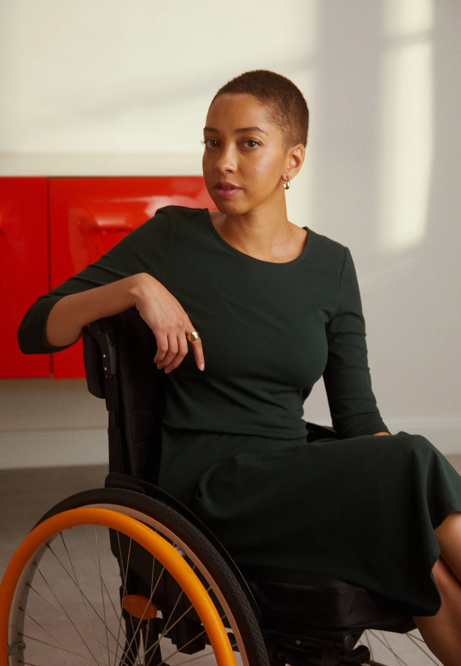 Anna Field Jerseyjurk - Dark Green 2 Anna Field Jerseyjurk - Dark Green - Afbeelding 2