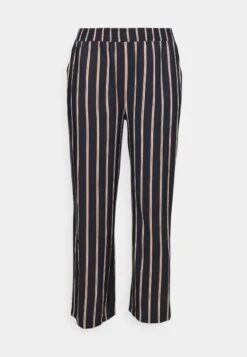 Wide Leg Pant - Broek - Dark Blue/Brown/White 8 Wide Leg Pant - Broek - Dark Blue/Brown/White -Anna Field Winkel aa9df79e817344bbb0010b3b238e8ac1