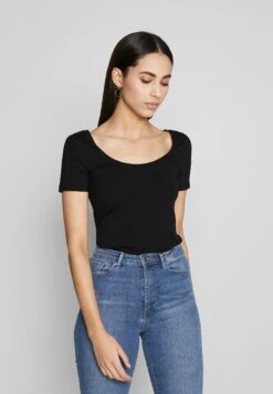 3 Pack - T-Shirt Basic - White/Black/Dark Grey -Anna Field Winkel ac12b83c08dd49deacb6a0e8b24d2045