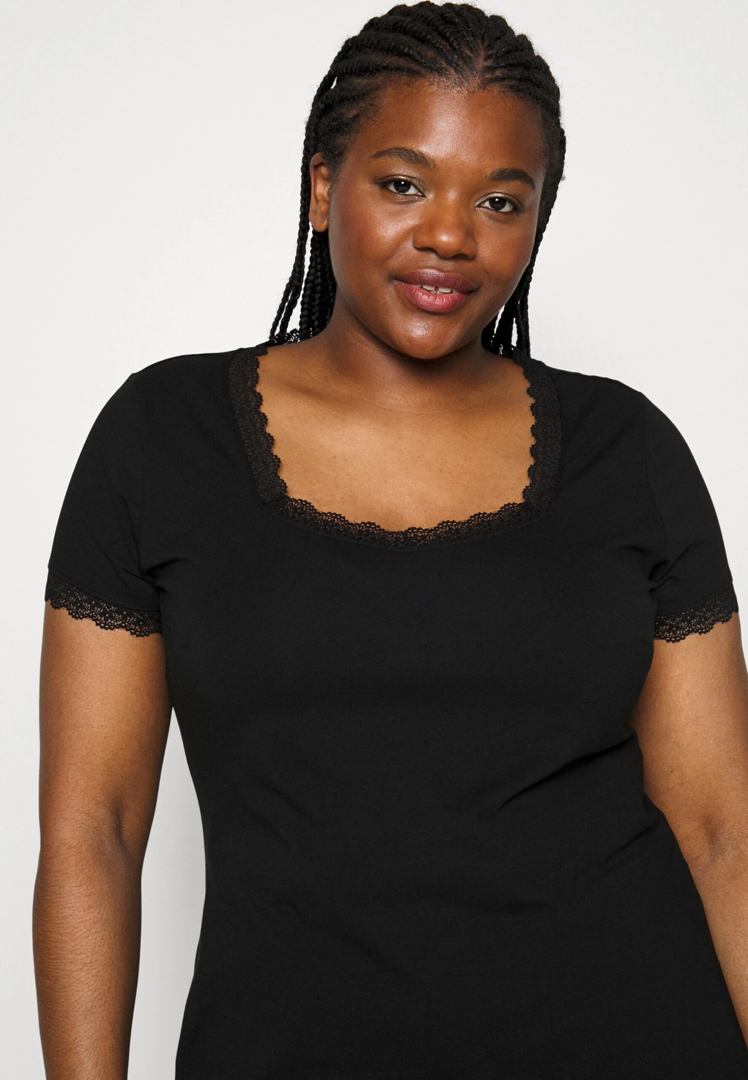 Plus Size - T-Shirt Print - Black 4 Plus Size - T-Shirt Print - Black - Afbeelding 4