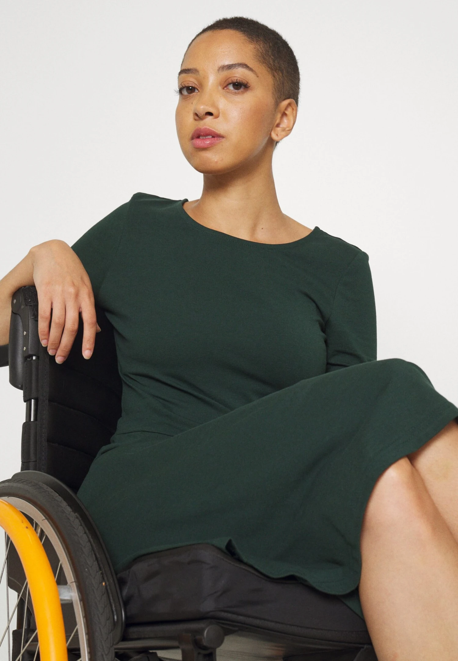 Anna Field Jerseyjurk - Dark Green 8 Anna Field Jerseyjurk - Dark Green - Afbeelding 8