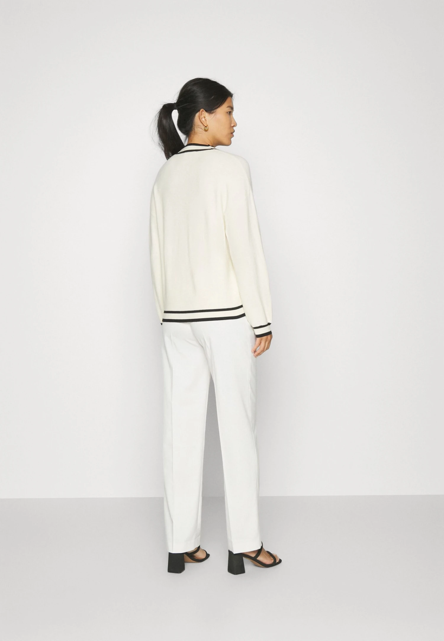 Anna Field Vest - White/Black 3 Anna Field Vest - White/Black - Afbeelding 3