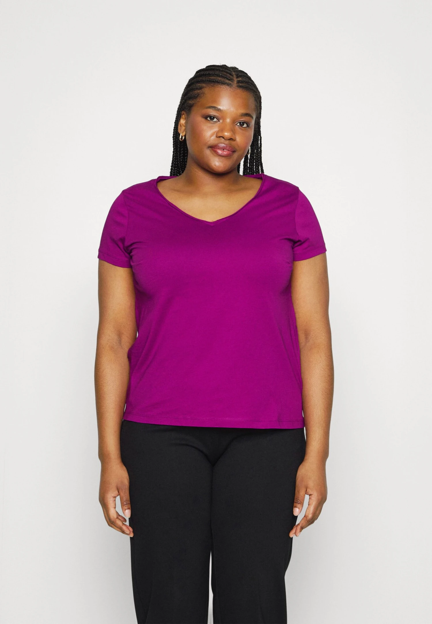 3 Pack - T-Shirt Basic - White/Dark Yellow/Purple 5 3 Pack - T-Shirt Basic - White/Dark Yellow/Purple - Afbeelding 5