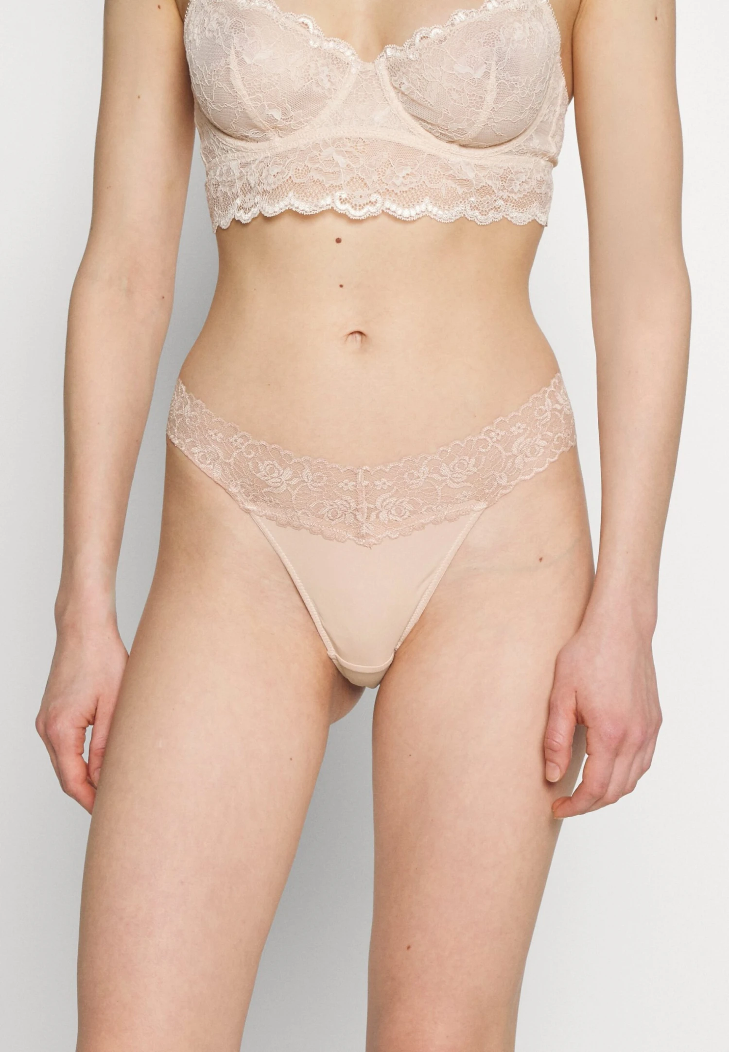 Anna Field 5 Pack - String - White/Nude 2 Anna Field 5 Pack - String - White/Nude - Afbeelding 2