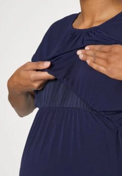 Fit And Flare Flowy Dropped Shoulder- Jerseyjurk - Dark Blue 11 Fit And Flare Flowy Dropped Shoulder- Jerseyjurk - Dark Blue -Anna Field Winkel b98121ccc4344f8e88ae25295bea63d9