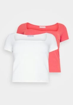 2 Pack - T-Shirt Basic - Red/White 10 2 Pack - T-Shirt Basic - Red/White -Anna Field Winkel bebdd8dce422465a89c5c6e925dbad10
