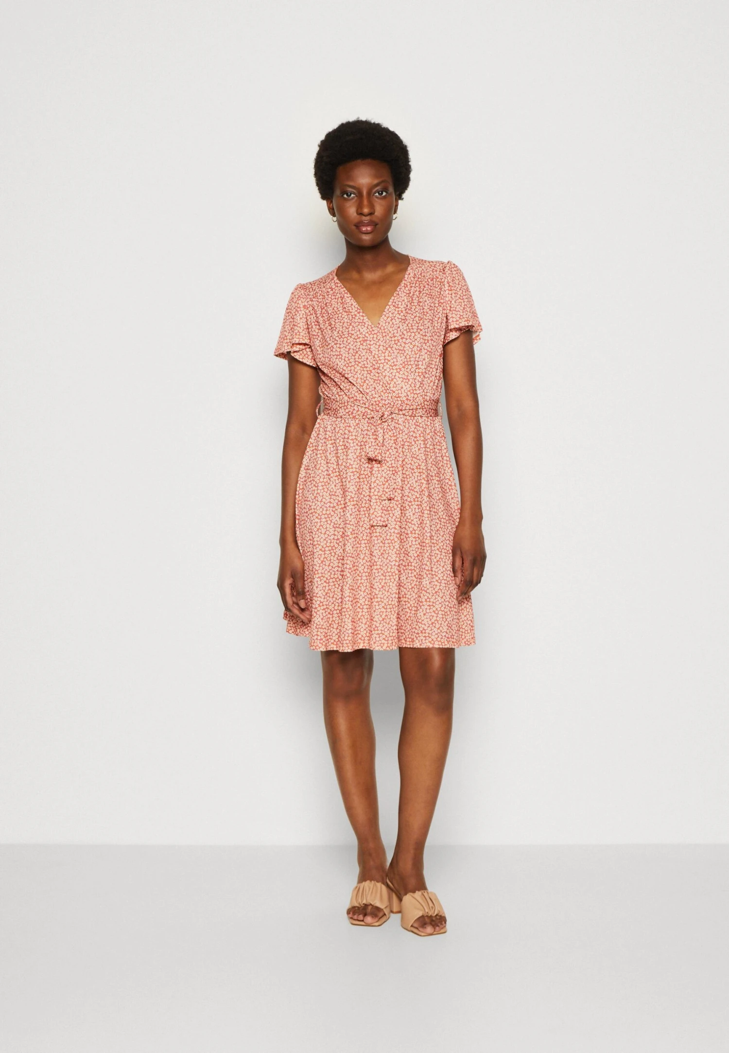 Anna Field Jurk - Brown/White 3 Anna Field Jurk - Brown/White - Afbeelding 3