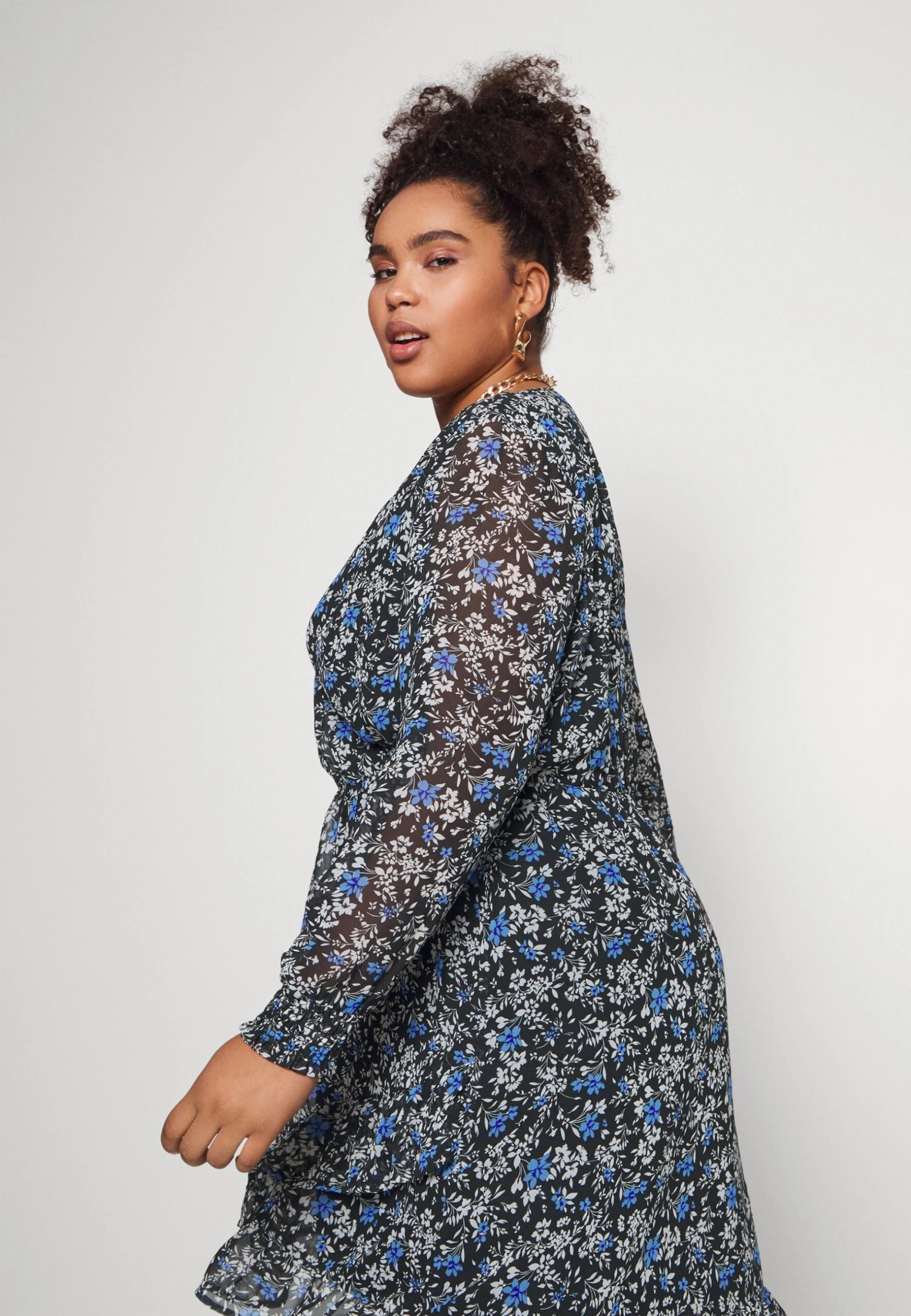 Jurk - Black/Multi-Coloured 4 Jurk - Black/Multi-Coloured - Afbeelding 4