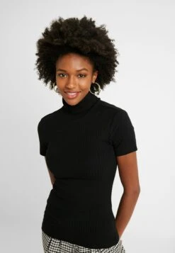 1/2 Sleeve Roll Neck - T-Shirt Basic - Black -Anna Field Winkel c0f6a97975034c6dbb8721bf68d7a8fb