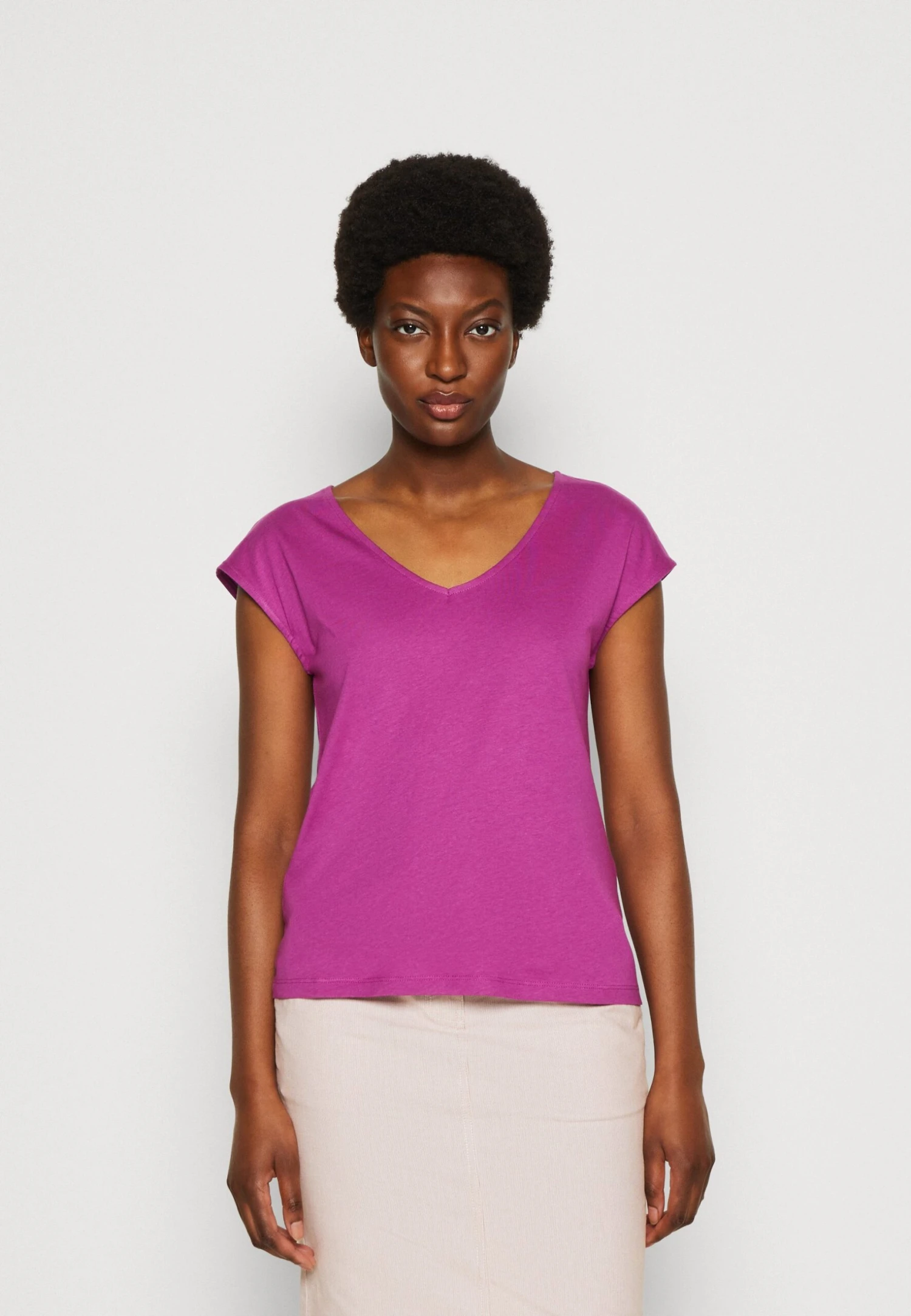 Anna Field T-Shirt Basic - Purple 1 Anna Field T-Shirt Basic - Purple