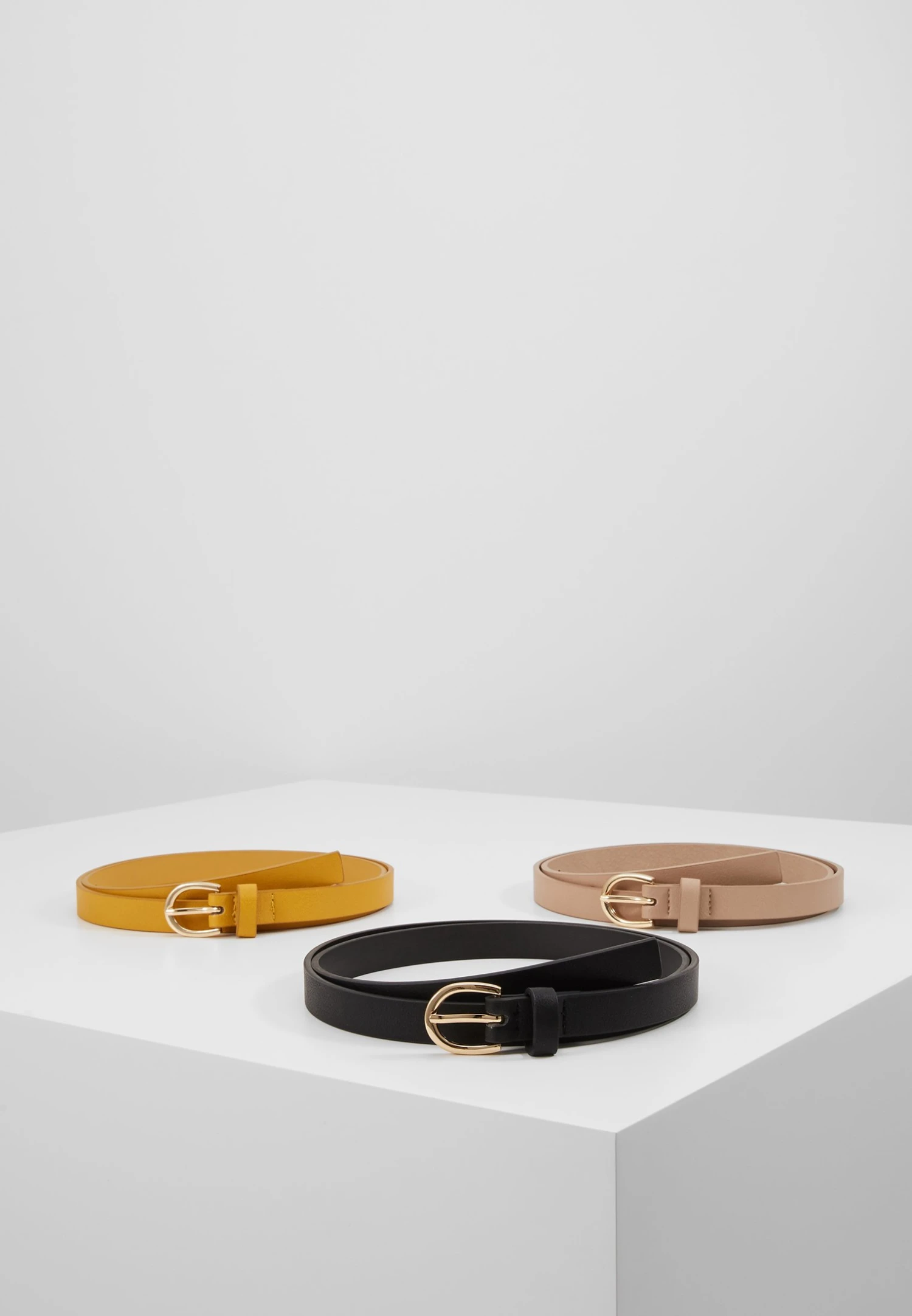 Anna Field 3 Pack - Tailleriem - Black/Yellow/Taup 1 Anna Field 3 Pack - Tailleriem - Black/Yellow/Taup