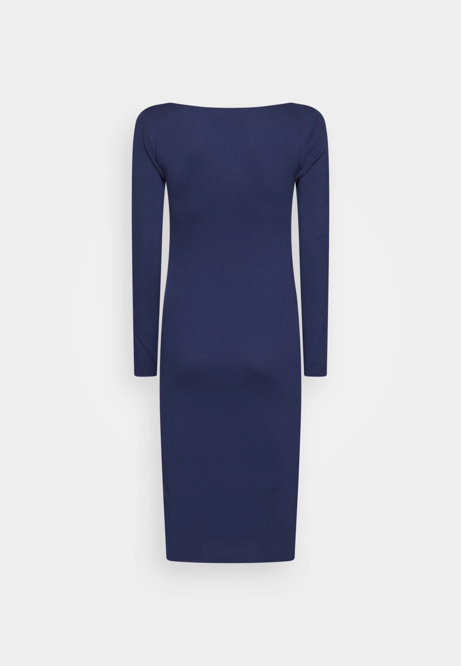 Anna Field V Ausschnitt Bodycon Midi Strickkleid - Etui-Jurk - Dark Blue 2 Anna Field V Ausschnitt Bodycon Midi Strickkleid - Etui-Jurk - Dark Blue - Afbeelding 2