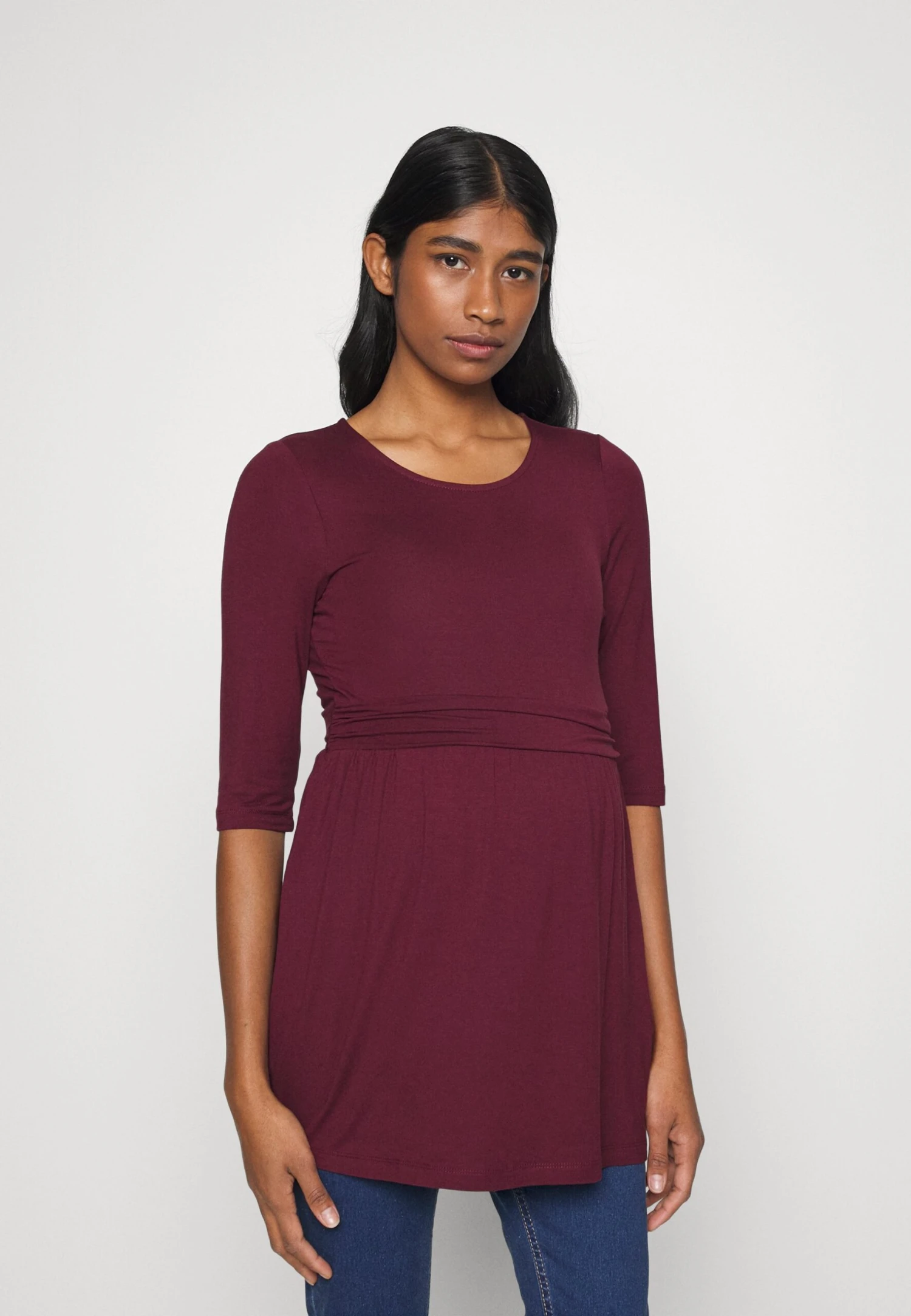 Flare Top- Longsleeve - Dark Red 1 Flare Top- Longsleeve - Dark Red