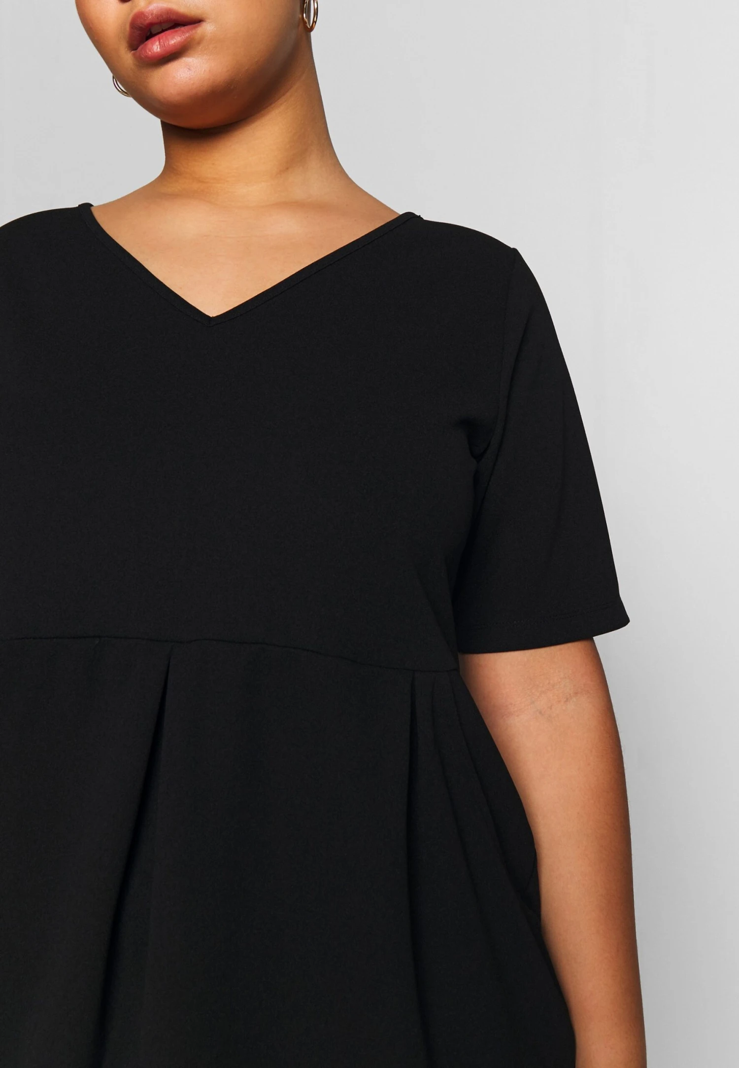 Basic Jersey Dress - Jerseyjurk - Black 7 Basic Jersey Dress - Jerseyjurk - Black - Afbeelding 7