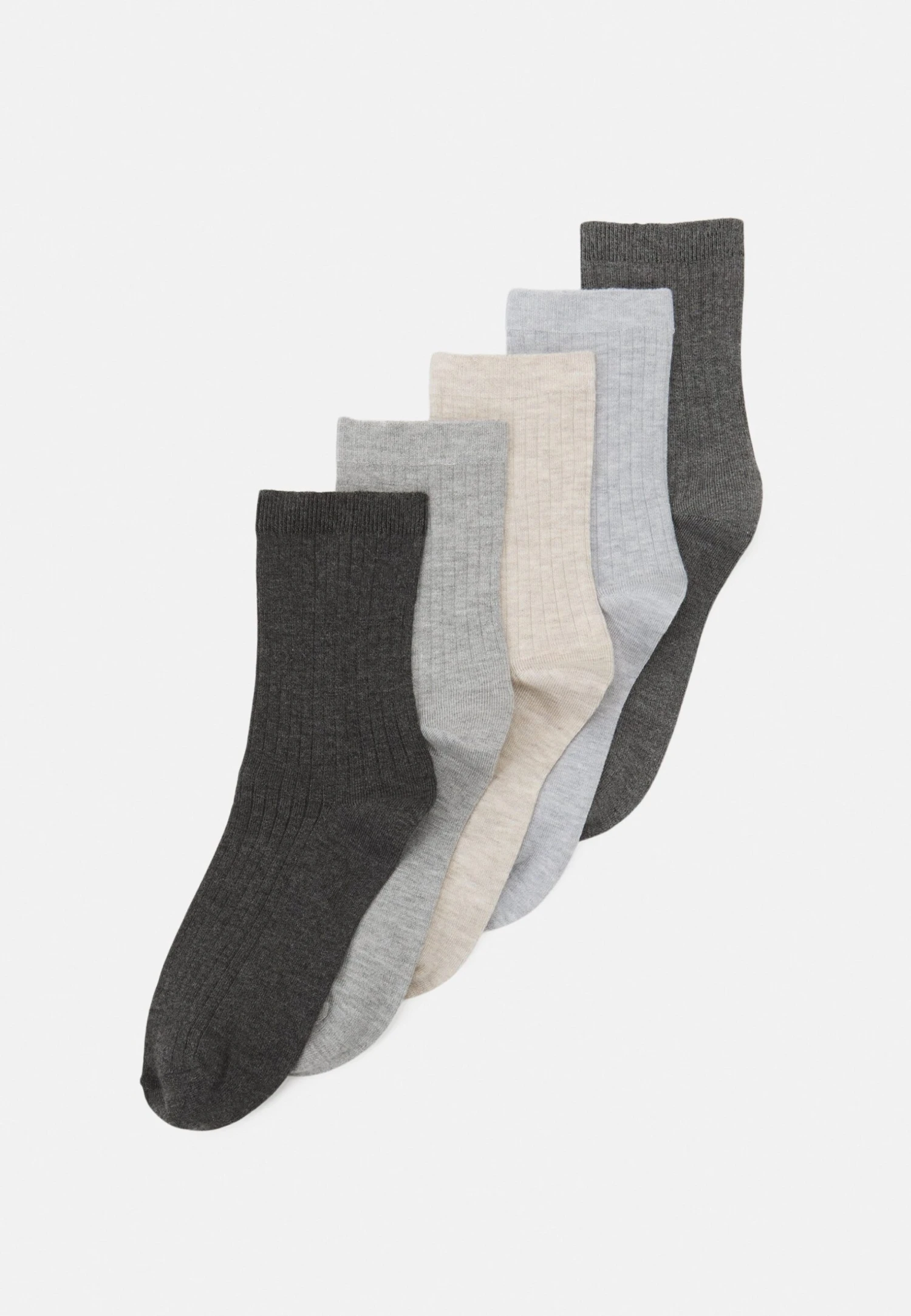 Anna Field 5 Pack - Sokken - Black/Grey 1 Anna Field 5 Pack - Sokken - Black/Grey