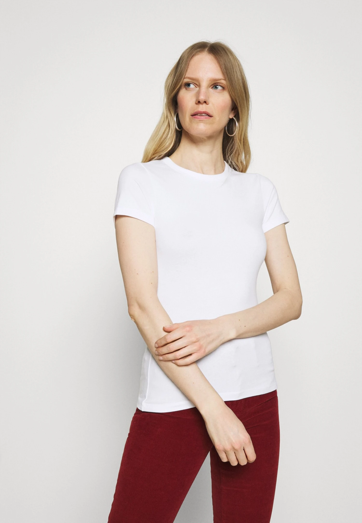 Anna Field 2 Pack - T-Shirt Basic - White 2 Anna Field 2 Pack - T-Shirt Basic - White - Afbeelding 2