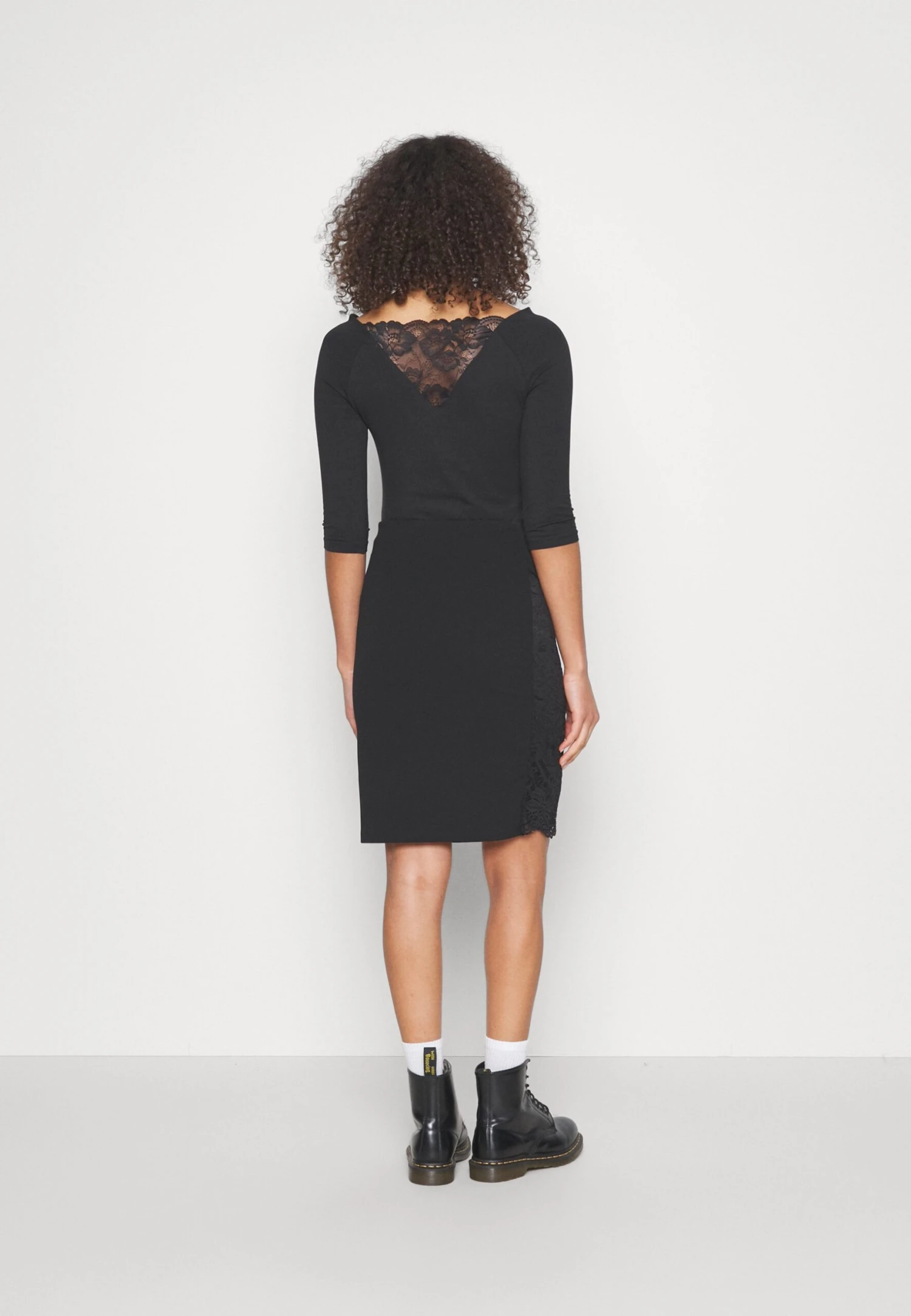 Panel Asymmetric Skirt - Minirok - Black 3 Panel Asymmetric Skirt - Minirok - Black - Afbeelding 3