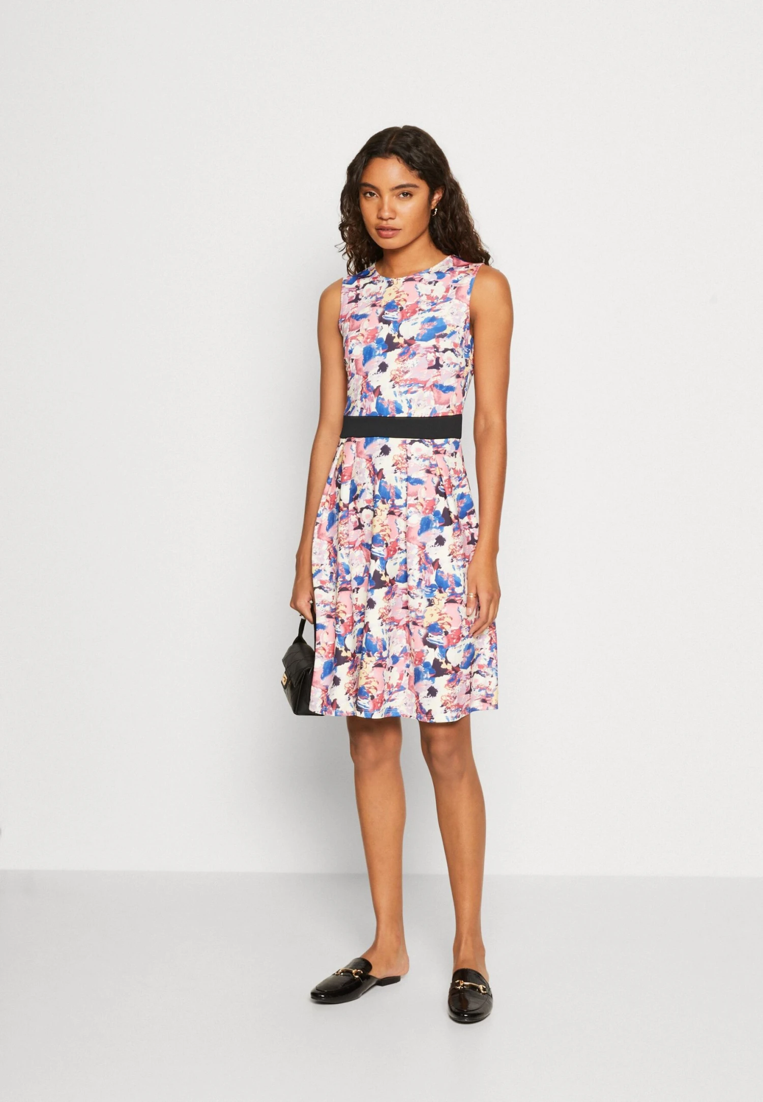 Anna Field Jurk - Beige/Blue/Pink 2 Anna Field Jurk - Beige/Blue/Pink - Afbeelding 2