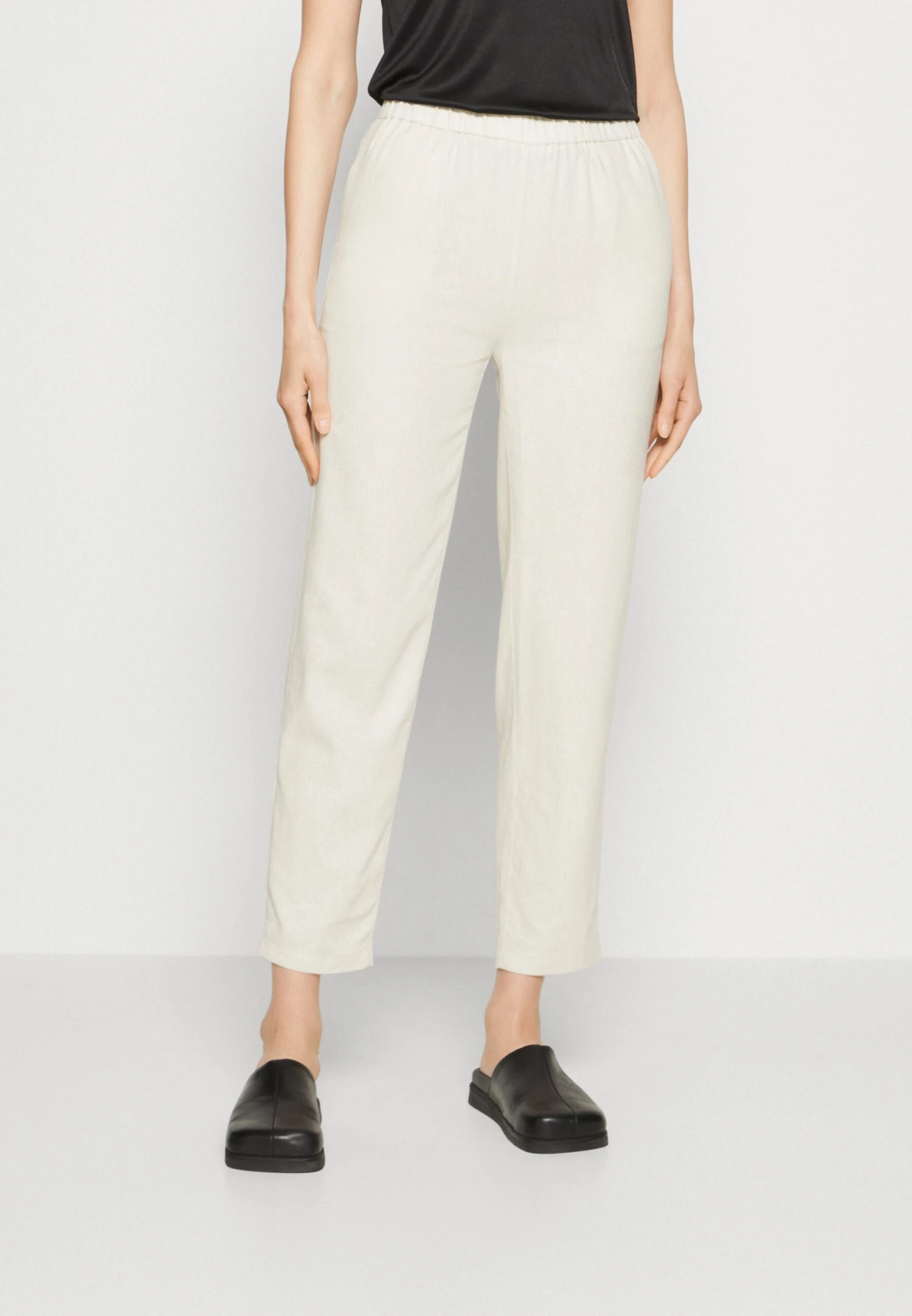 Anna Field Linen Mix - Broek - Beige 1 Anna Field Linen Mix - Broek - Beige
